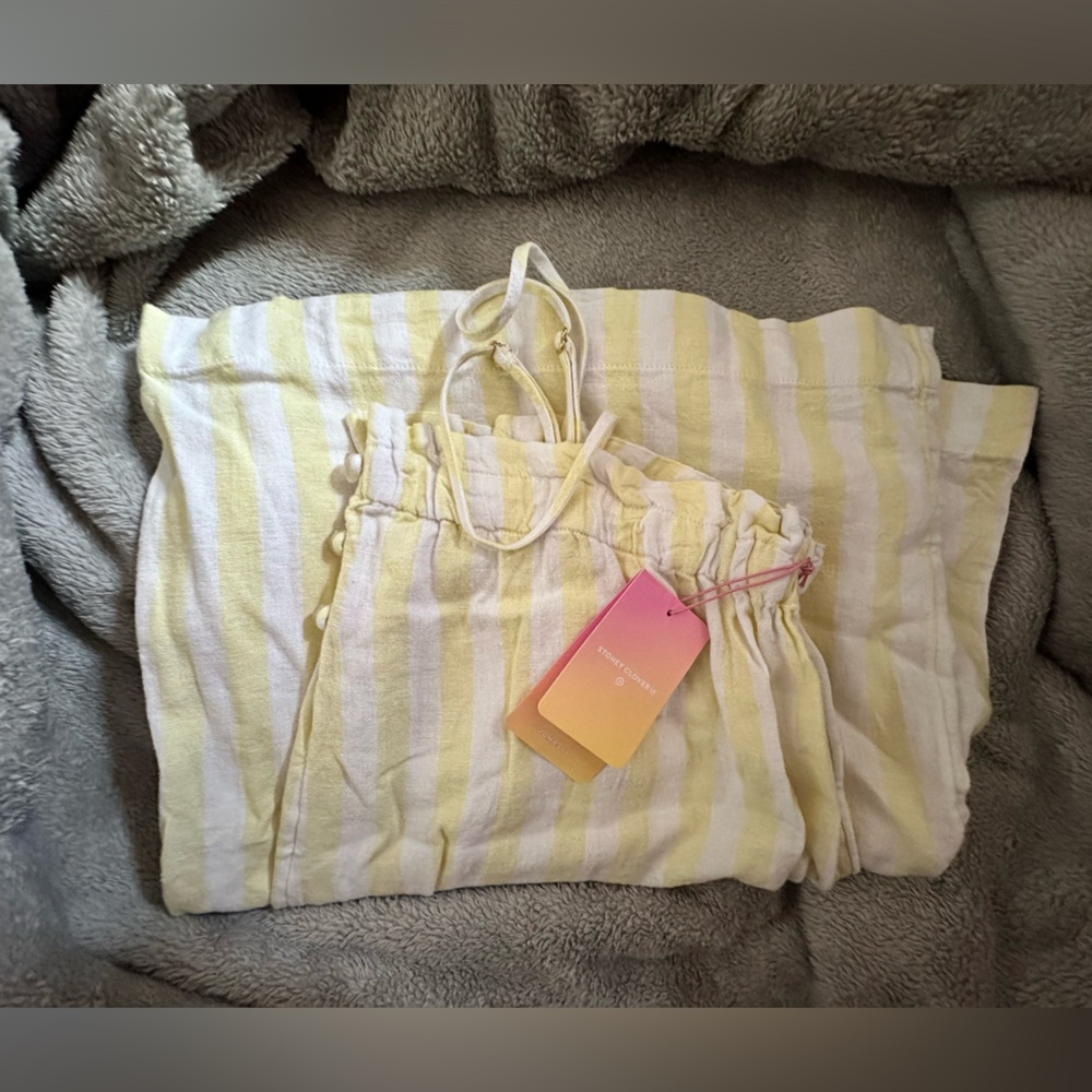 Stoney Clover Lane x Target Yellow Stripe Jumpsuit